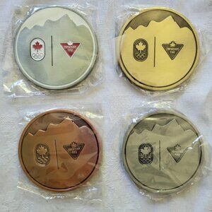 Set of 2014 Sochi Winter Olympics metal coasters